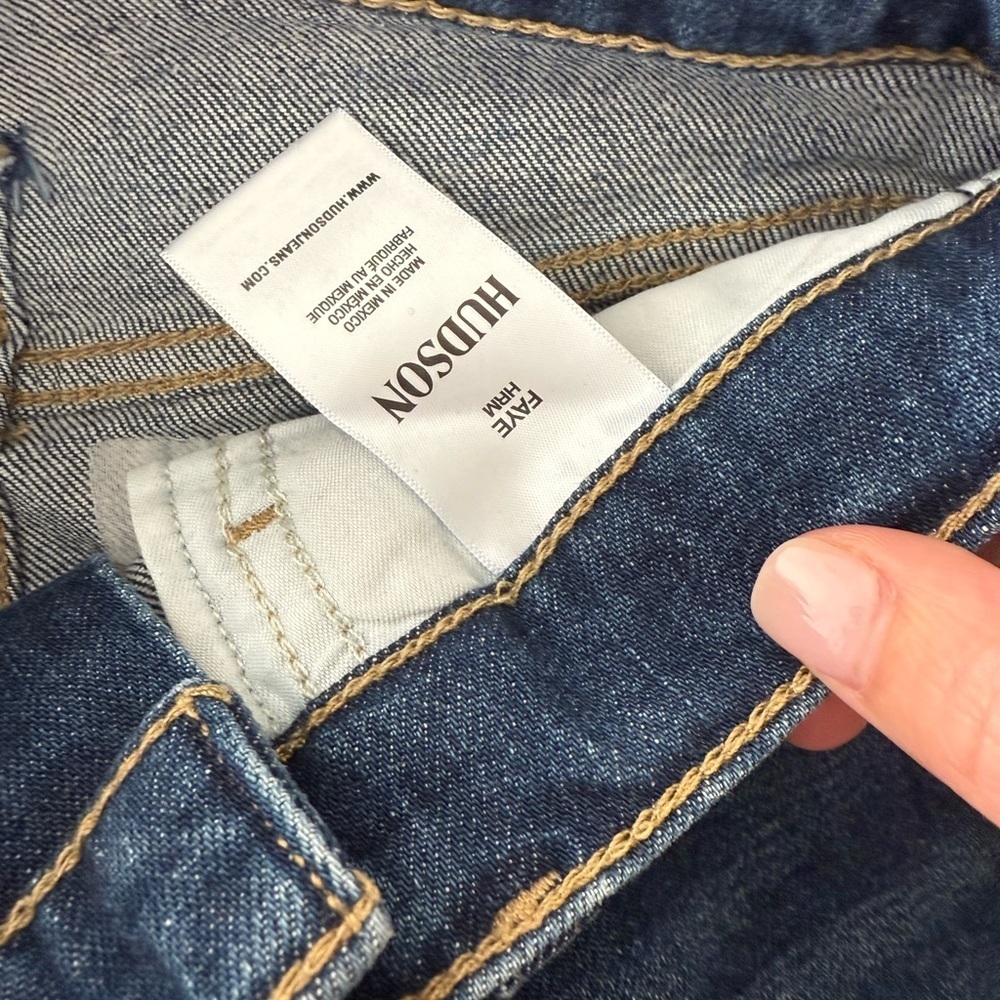 NWT Hudson Faye Ultra High Rise Dark Blue Jeans Size 24 - Picture 5 of 5